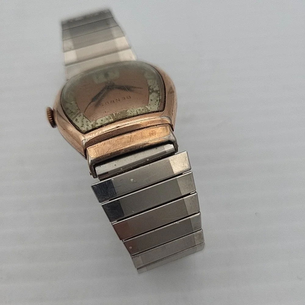 Benrus‎ Watch Silver Flex Band